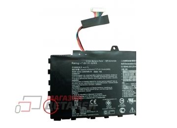 Аккумулятор B21N1505 для ноутбука Asus E402SA 7.6V 32Wh (4200mAh) (Тип 1) черный Premium (сломано крепление)