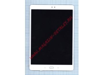 Дисплей (экран) в сборе с тачскрином для Asus ZenPad 10 (Z500M) белый с рамкой