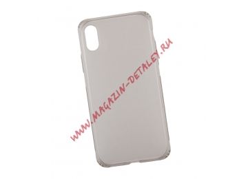 Чехол для iPhone Xs WK Letou Series TPU Case (прозрачный серый),