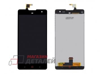 Дисплей (экран) в сборе с тачскрином для ZTE Nubia Z7 черный