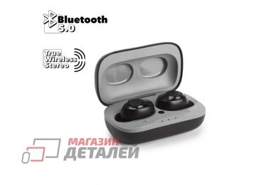 Bluetooth гарнитура WK V21 BT 5.0, вставная (черная)