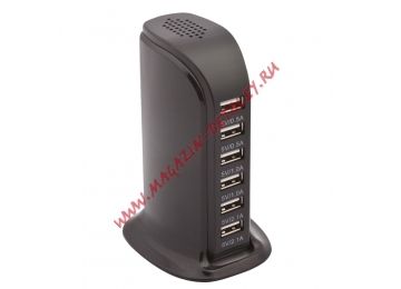 Блок питания (сетевой адаптер) USB Desktop Charger XLD-03 6 Port черный