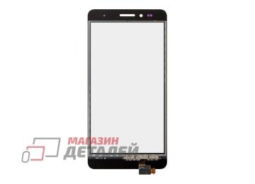 Сенсорное стекло (тачскрин) для Huawei Honor 5x (черный)