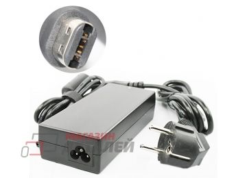 Блок питания (сетевой адаптер) для ноутбуков HP 18.5V 4.9A 90W овальный тип черный, с сетевым кабелем