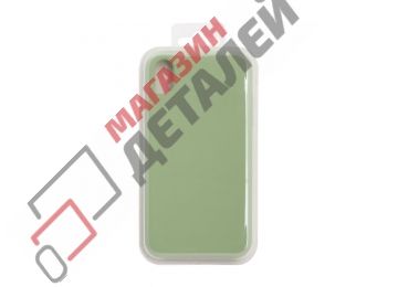 Силиконовый чехол для iPhone Xr "Silicone Case" (зеленый, блистер)1