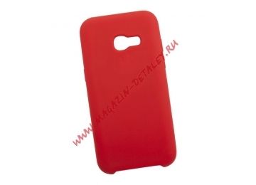 Силиконовый чехол для Samsung Galaxy A3 2017 Silicon Cover красный, коробка