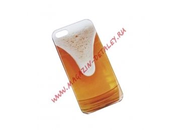 Защитная крышка Пиво в бокале для Apple iPhone 5, 5s, SE коробка