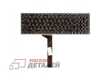 Клавиатура ZeepDeep для ноутбука Asus X501, X550, X551 черная без рамки, плоский Enter
