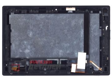 Дисплей (экран) в сборе с тачскрином для Sony Xperia Tablet Z с рамкой (с разбора)
