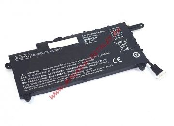 Аккумулятор OEM (совместимый с HSTNN-DB6B, PL02XL) для ноутбука HP Pavilion 11-n000 7.6V 3800mAh черный