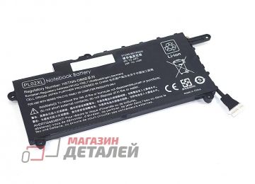 Аккумулятор OEM (совместимый с HSTNN-DB6B, PL02XL) для ноутбука HP Pavilion 11-n000 7.6V 3800mAh черный