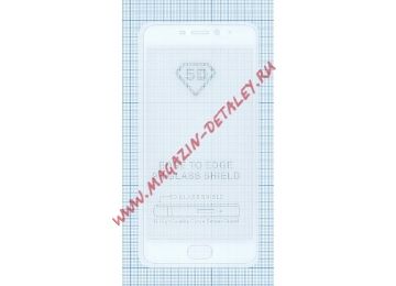 Защитное стекло "Полное покрытие" для Meizu M6 белое