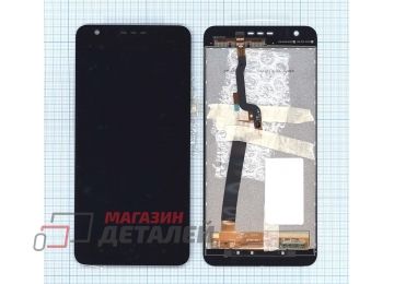 Дисплей (экран) в сборе с тачскрином для HTC Desire 10 Lifestyle черный