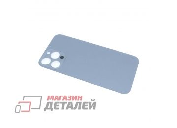 Задняя крышка (стекло) для iPhone 13 Pro Max синяя