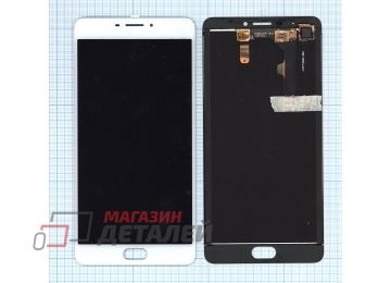 Дисплей (экран) в сборе с тачскрином для Meizu M3 Max белый