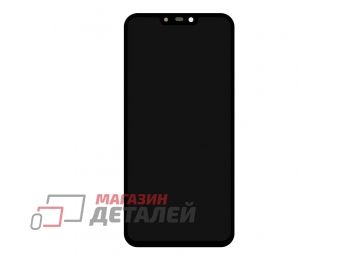 Дисплей (экран) в сборе с тачскрином для Asus Zenfone Max M2 (ZB633KL) черный с рамкой (Premium LCD)
