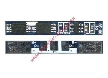 Контроллер заряда-разряда (PCM) для Li-Pol, Li-Ion батареи 3,7В 28x4mm 3pin
