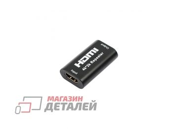 Переходник VIXION AD41 HDMI (F) - HDMI (F) с усилителем (черный)