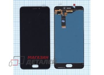 Дисплей (экран) в сборе с тачскрином для Meizu M6 черный