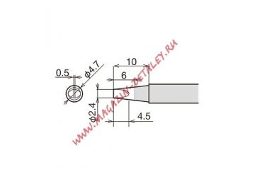 Сменное жало-нагреватель (картридж) RX-80HRT-2.4D d5.4х34.5мм для паяльника GOOT 24V