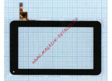 Сенсорное стекло (тачскрин) FM700402TD  черный