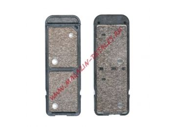 Держатель (лоток) SIM карты для Sony Xperia XA Ultra Dual (F3212) черный