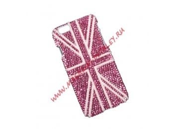 Защитная крышка со стразами Pink Britain для iPhone 6, 6s коробка
