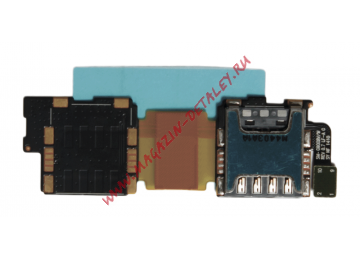 Коннектор SIM для Samsung i9600, G900f на шлейфе