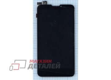 Дисплей (экран) в сборе с тачскрином для Prestigio MultiPhone 5300 DUO черный