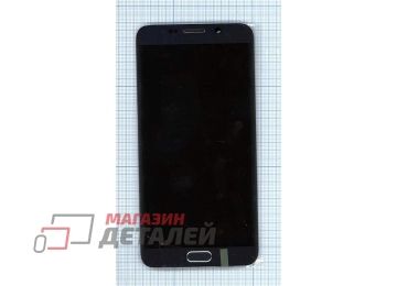 Дисплей (экран) в сборе с тачскрином для Samsung Galaxy S6 Edge+ (Plus) SM-G928F черный с рамкой (Premium LCD)