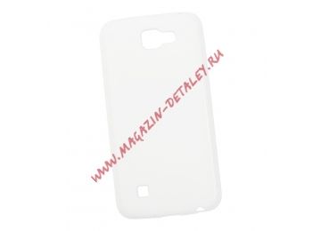 Силиконовый чехол Fashion case для LG K4 белый матовый