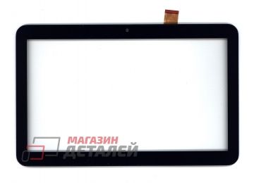 Сенсорное стекло (тачскрин) для Irbis TZ142 черное с рамкой
