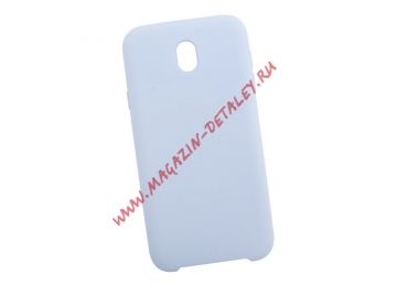 Силиконовый чехол для Samsung Galaxy J7 2017 Silicon Cover голубой, коробка