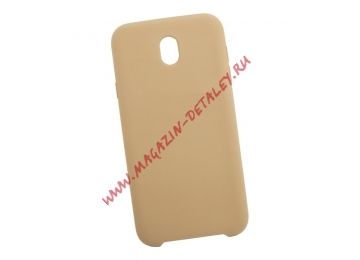 Силиконовый чехол для Samsung Galaxy J7 2017 Silicon Cover кофе, коробка