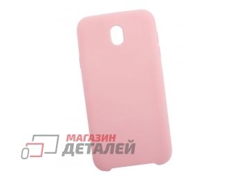 Силиконовый чехол для Samsung Galaxy J7 2017 Silicon Cover розовый, коробка