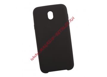 Силиконовый чехол для Samsung Galaxy J7 2017 Silicon Cover черный, коробка