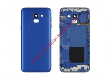 Задняя крышка аккумулятора для Samsung Galaxy J6 2018 J600 синяя