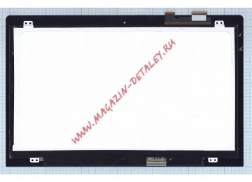 Экран в сборе (матрица B140HAN01.1 + тачскрин DA5343RA) для Asus S400 черный