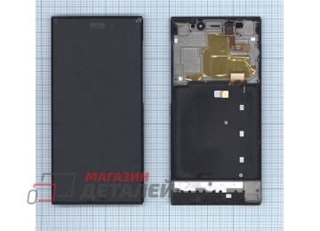 Дисплей (экран) в сборе с тачскрином для Xiaomi Mi 3 WCDMA черный с рамкой