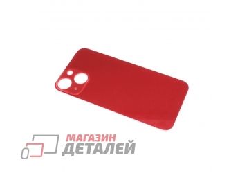 Задняя крышка (стекло) для iPhone 13 Mini красная
