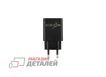 Блок питания (сетевой адаптер) VIXION L7i 2xUSB, 2.1A с кабелем Lightning 1м (черный)