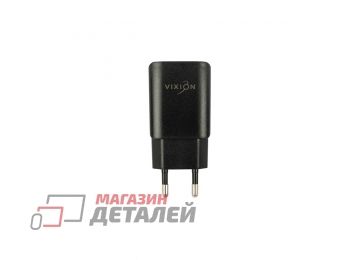 Блок питания (сетевой адаптер) VIXION L2m 2xUSB, 1.2A с кабелем micro USB 1м (черный)