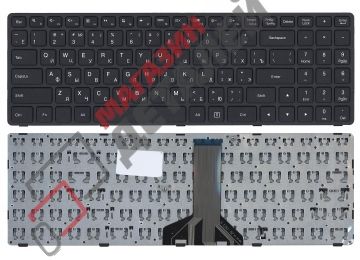 Клавиатура для ноутбука Lenovo Ideapad 100-15 100-15IBD черная с рамкой