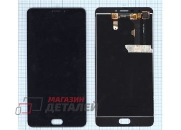 Дисплей (экран) в сборе с тачскрином для Meizu M3 Max черный