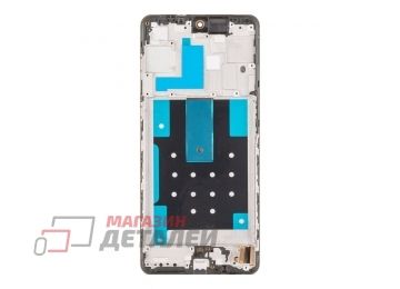 Дисплей (экран) в сборе с тачскрином для Samsung Galaxy M55 SM-M556 черный с рамкой (OLED)