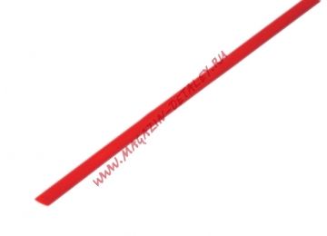 Термоусадочная трубка Rexant 3,5/1,75 мм красная (1м) 20-3504