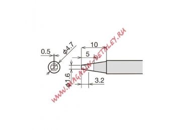 Сменное жало-нагреватель (картридж) RX-80HRT-1.6D d5.4х34.5мм для паяльника GOOT 24V