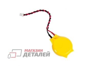 Батарейка биос (CMOS) CR2032 3V 210mAh с коннектором 2 pin