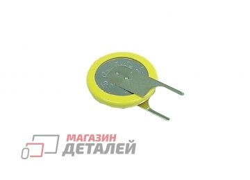 Батарейка биос (CMOS) CR1220 3V 40mAh 2 прямых контакта под пайку