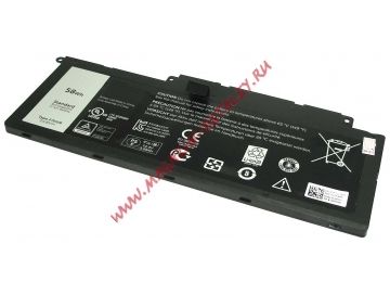 Аккумулятор F7HVR для ноутбука Dell Inspiron 15-7537 14.8V 58Wh (3900mAh) черный Premium
